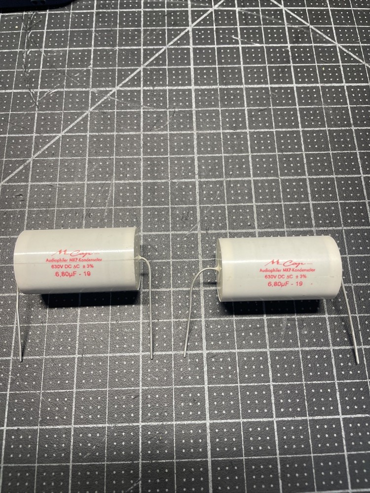 PAIR - TWO - Mundorf Audiophiler 6.8uf 630VDC