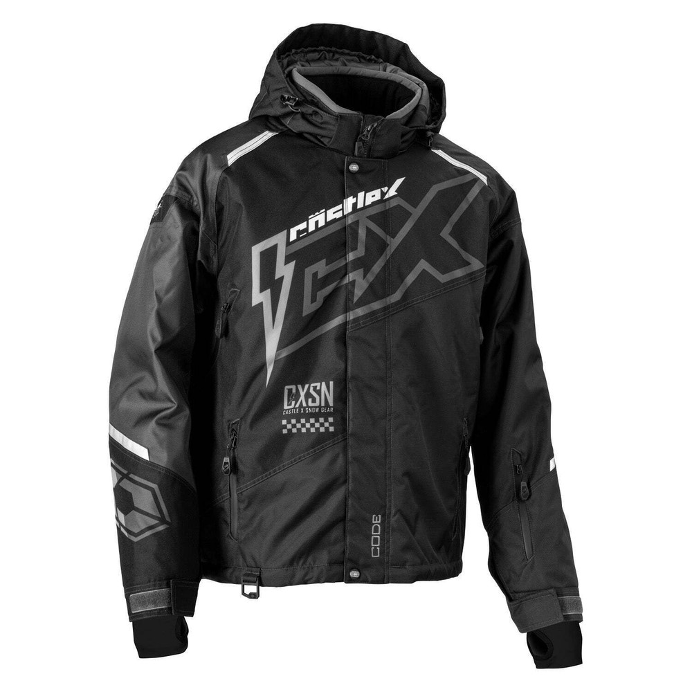 Castle X Code G5 Snowmobile Jacket -Black/Charcoal/Silver