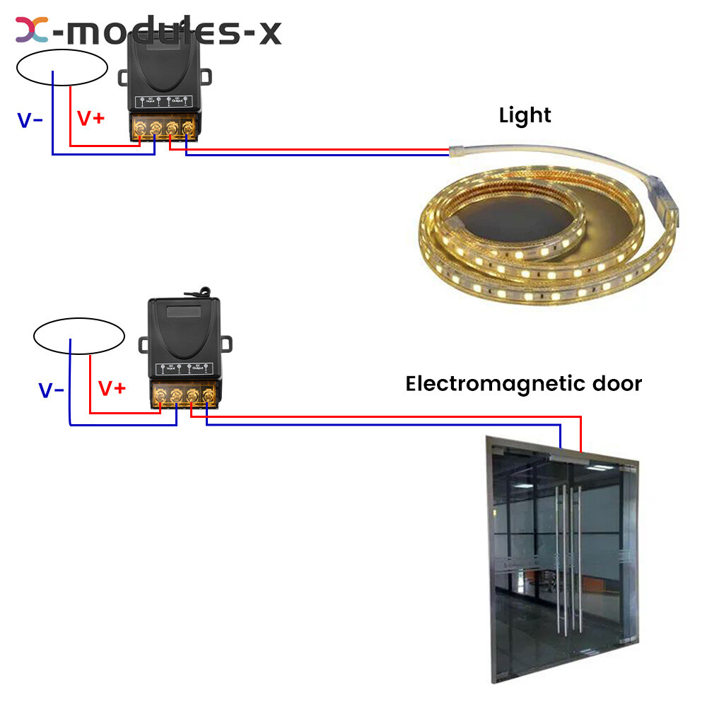 433Mhz High Power Wireless Remote Control Switch 500M For Pump Ceiling Lamp New