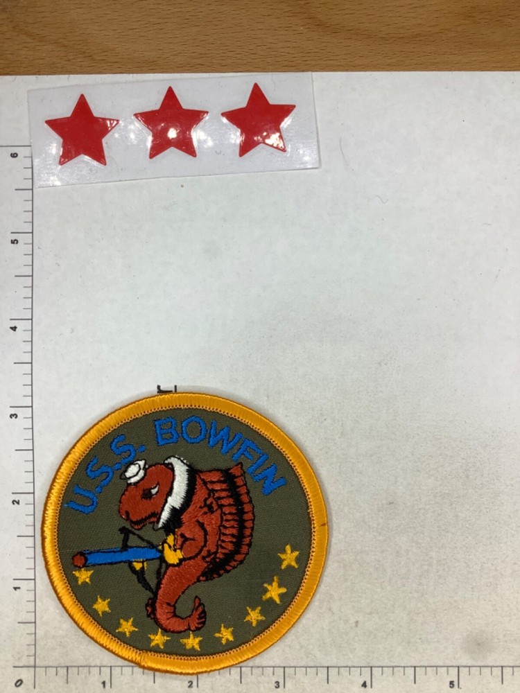 US NAVY USS BOWFIN SUB PATCH