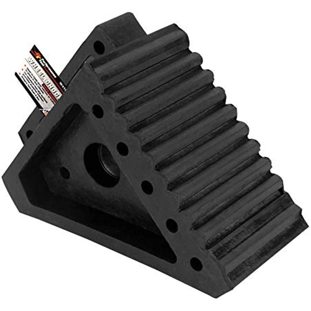 Performance Tool W41001 All Weather, Oil Resistant Solid Rubber Wheel Chock