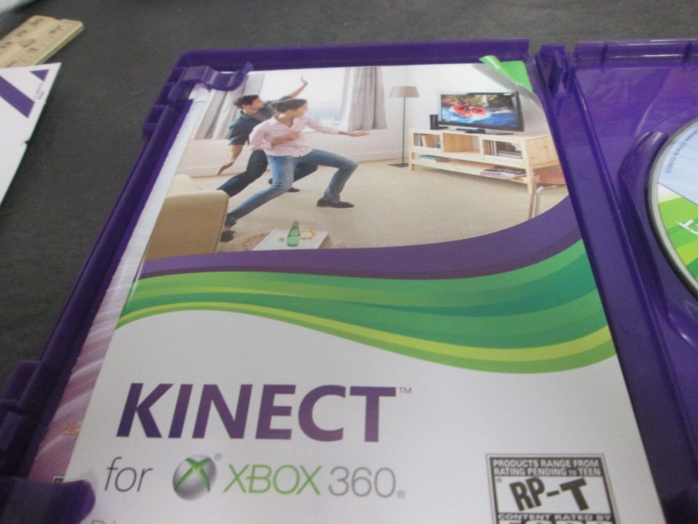 Microsoft Kinect Sensor Bar w/book & 6 Games