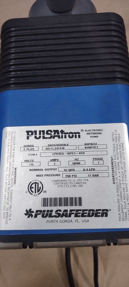 PULSATRON LPH4EA-WTC1 METERING PUMP