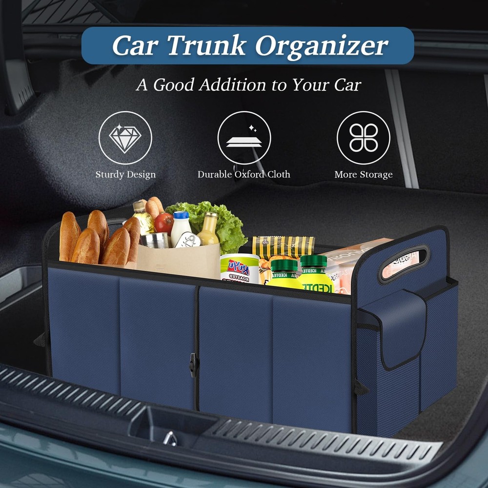 Trunk Organizer Collapsible Waterproof Multi-Compartment Trunk Organizer for ...
