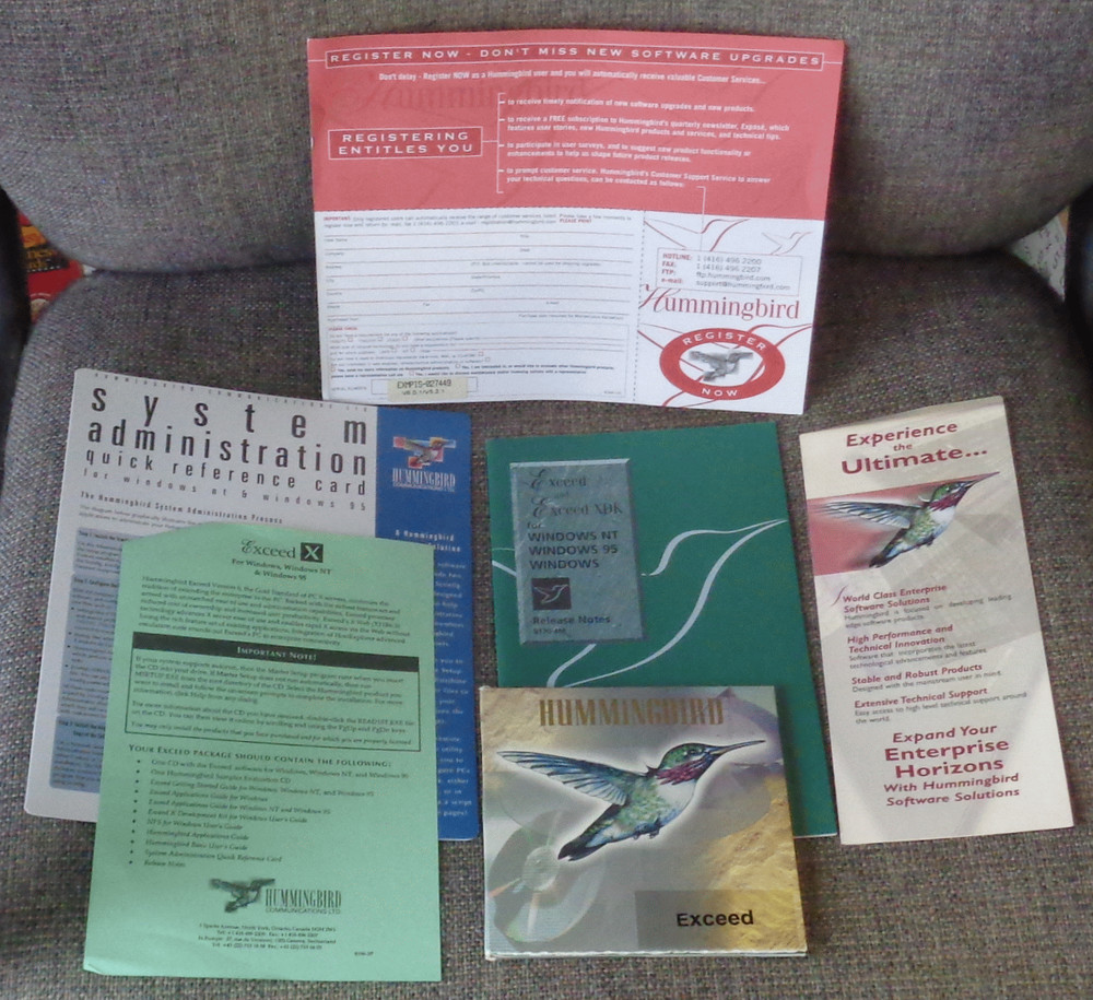 Hummingbird Exceed V6 1997 PC X Server - Vintage Host Access Windows Software