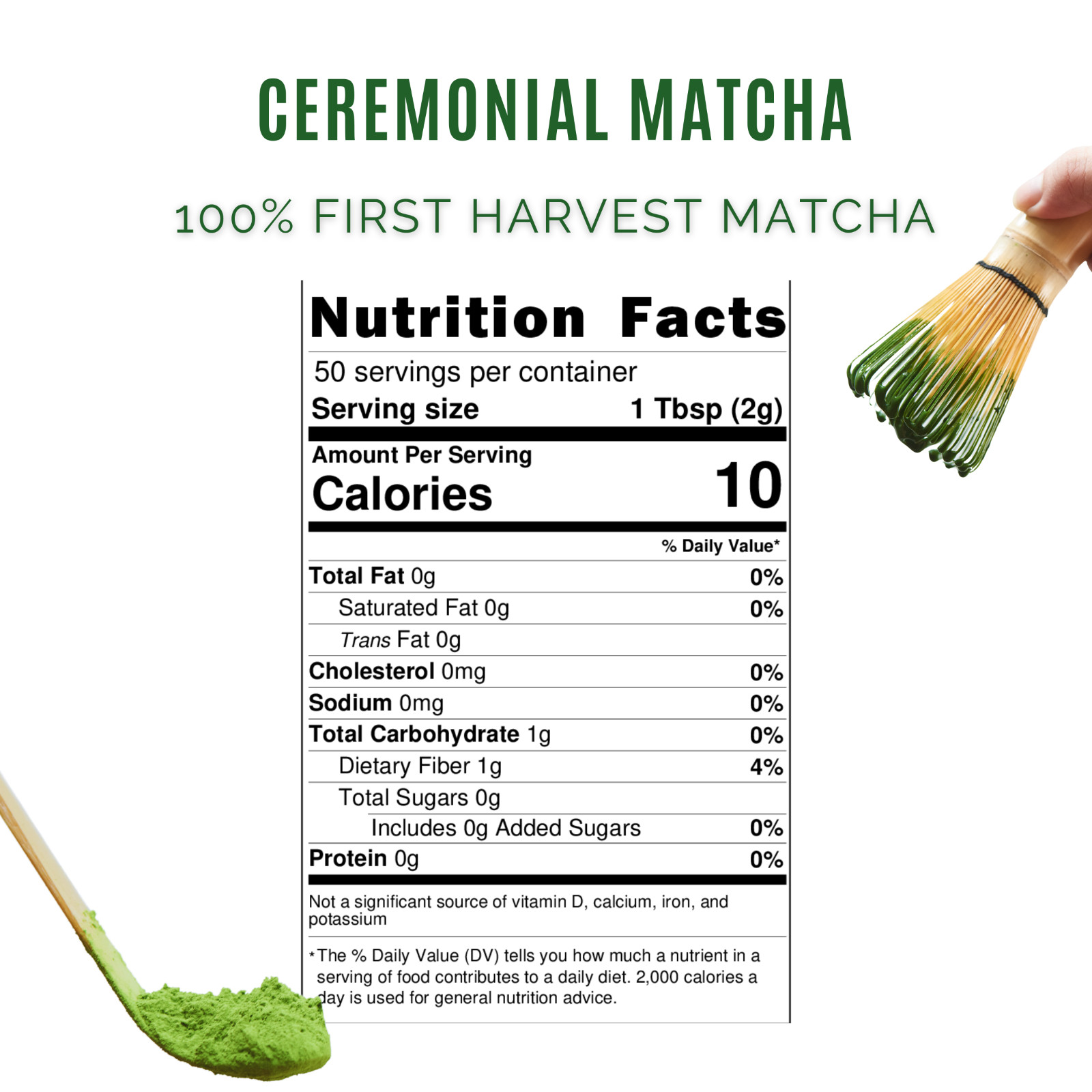 Ceremonial Matcha 50g SAMPLE- JAPAN - 100% First Flush Spring Harvested