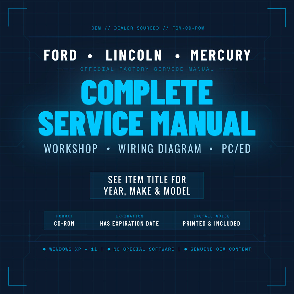 2003 2004 Ford Thunderbird Service Repair Manual CD
