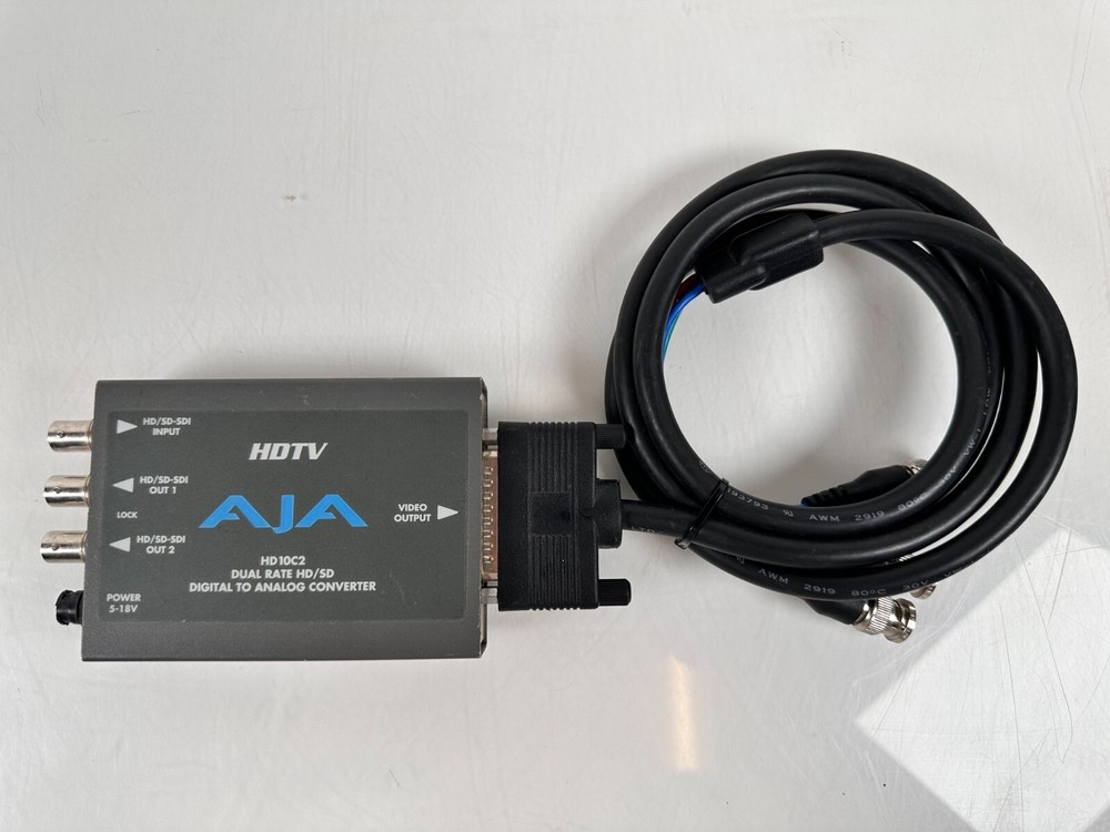 AJA D10C2 SDI To analog Components/composite.with Power Adaptor