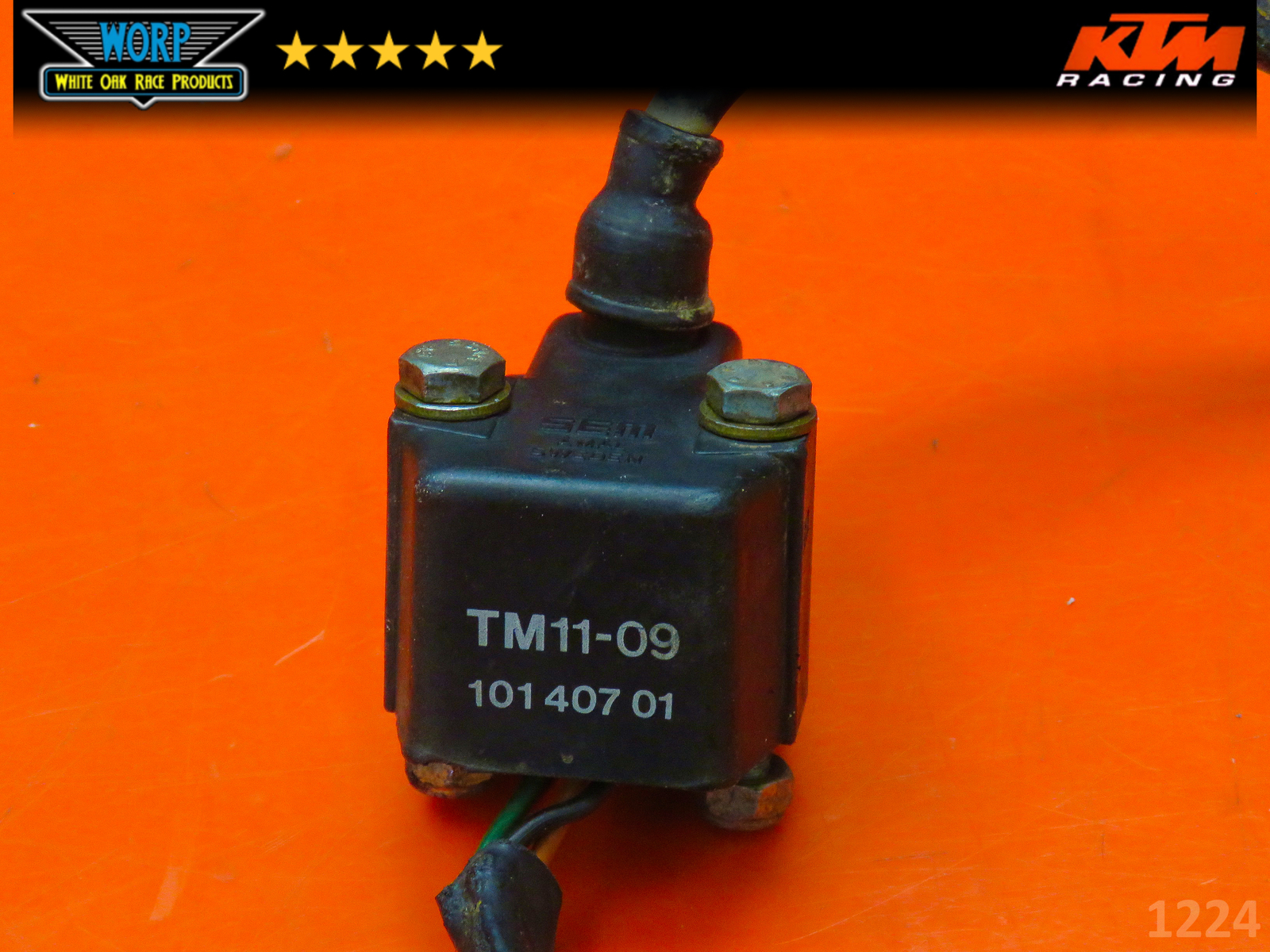 1990 KTM 350 EXC CDI / IGNITION COIL SPARK PLUG IGNITOR WIRE CAP GENUINE OEM