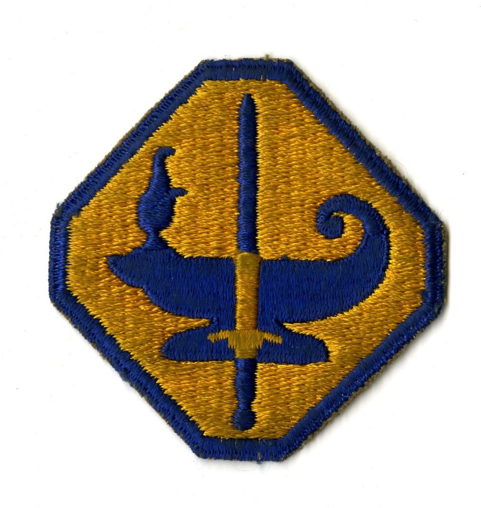 Army Specialized Training Program White Back Patch WWII Vintage