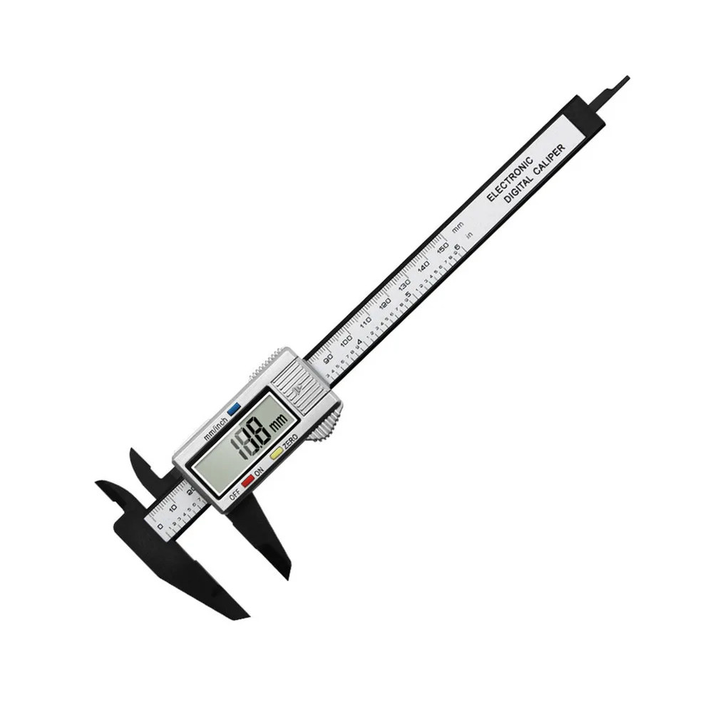 Digital Vernier Caliper - 4 Functions, 0.1mm Accuracy, Durable Plastic