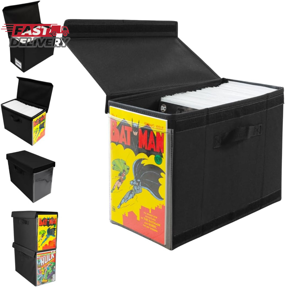Comic Book Storage Box with Comic Book Display Window [Patent Pending]…