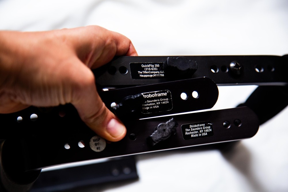 Set of 3 Stroboframe Adjustable Brackets, QuickFlip 260, Custom Brackets Gimbal