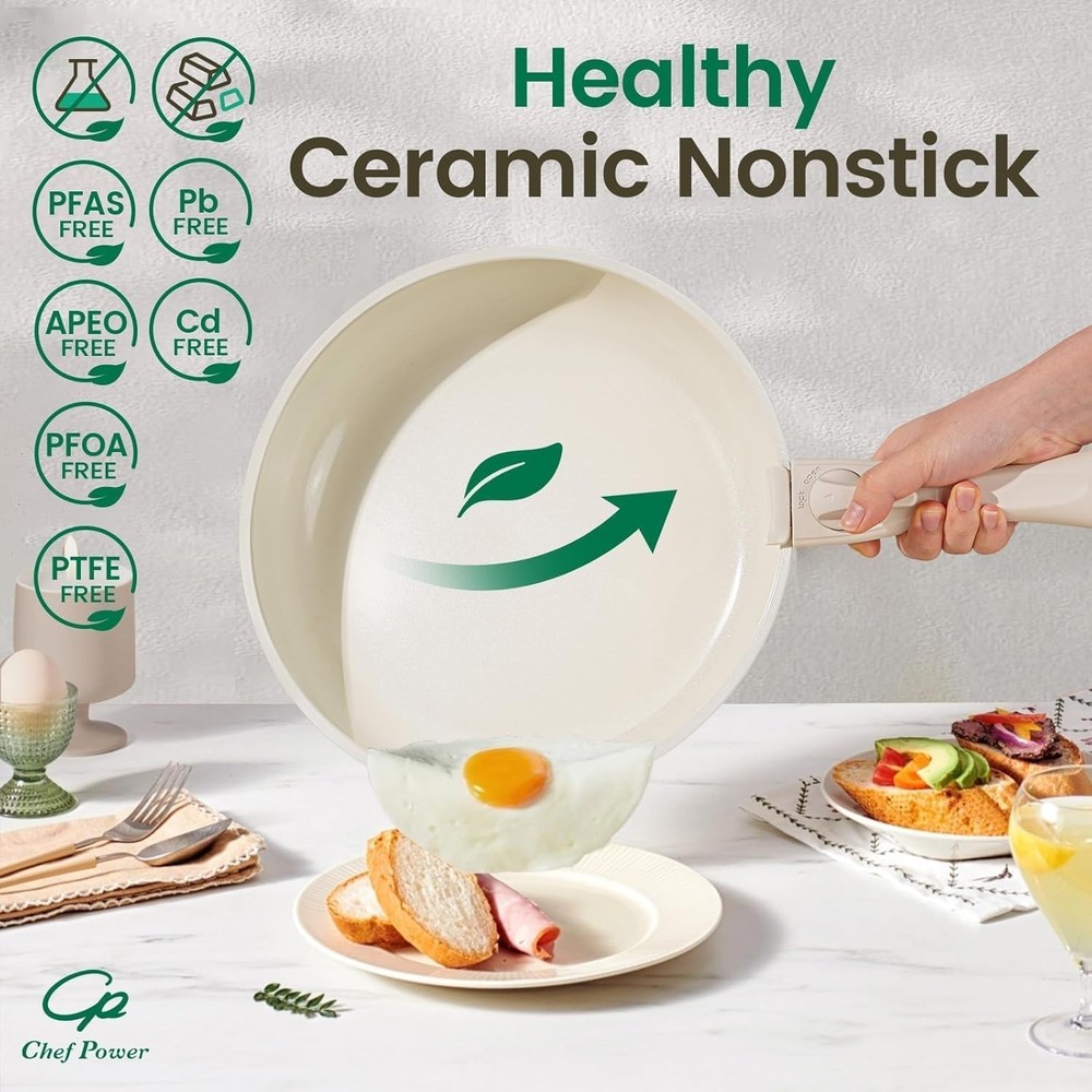 Versatile Kitchen 19-Piece Cookware Set - Induction Compatible & Easy to Clean