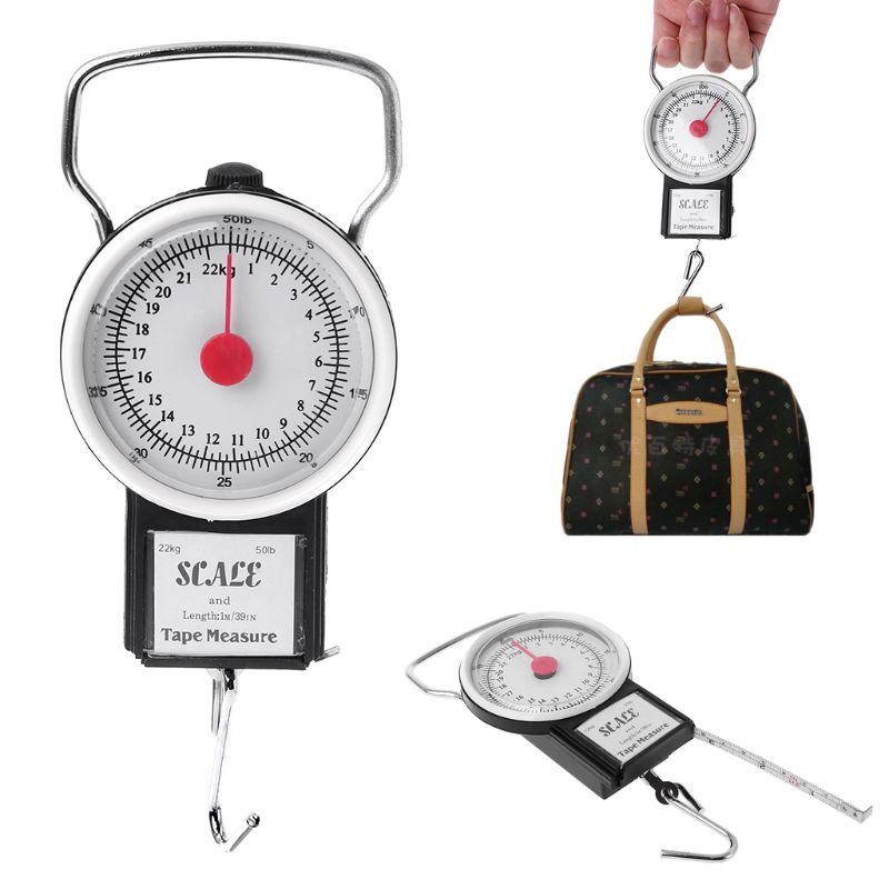 22kg/50lb Portable Scale Fish Hook Weighing Kitchen