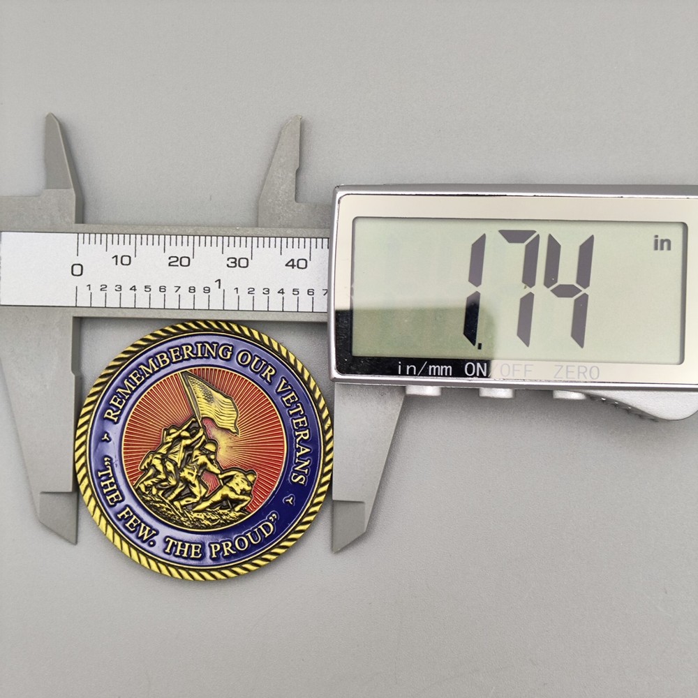 US Marine Corps Remembering Our Veterans Challenge Coin