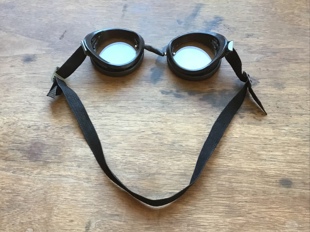 Vintage Glass Goggles With Adjustable Strap Steam Punk ￼