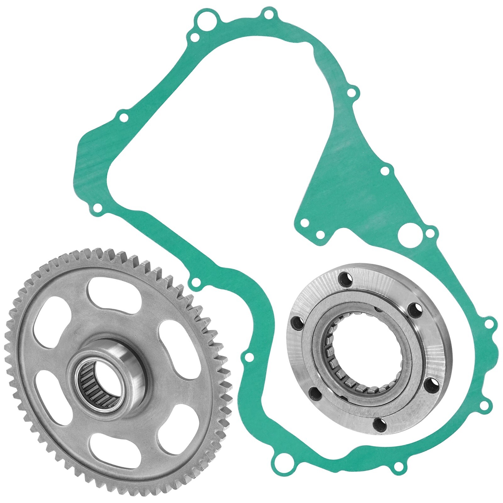 Starter Clutch Sprag Idler Gear W/Gasket For Suzuki Lt F250 Quadrunner 250 88-01