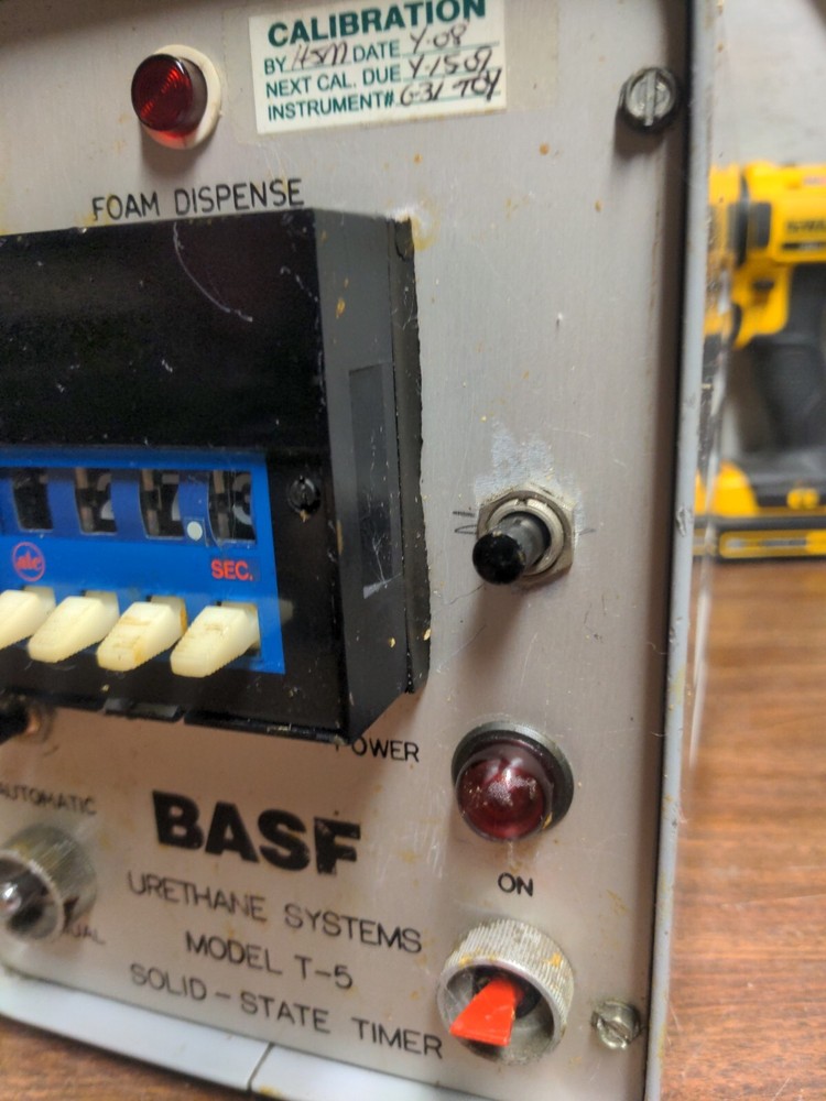 For Repair - BASF Urethane Systems Solid State Timer Model T-5 Foam Dispense