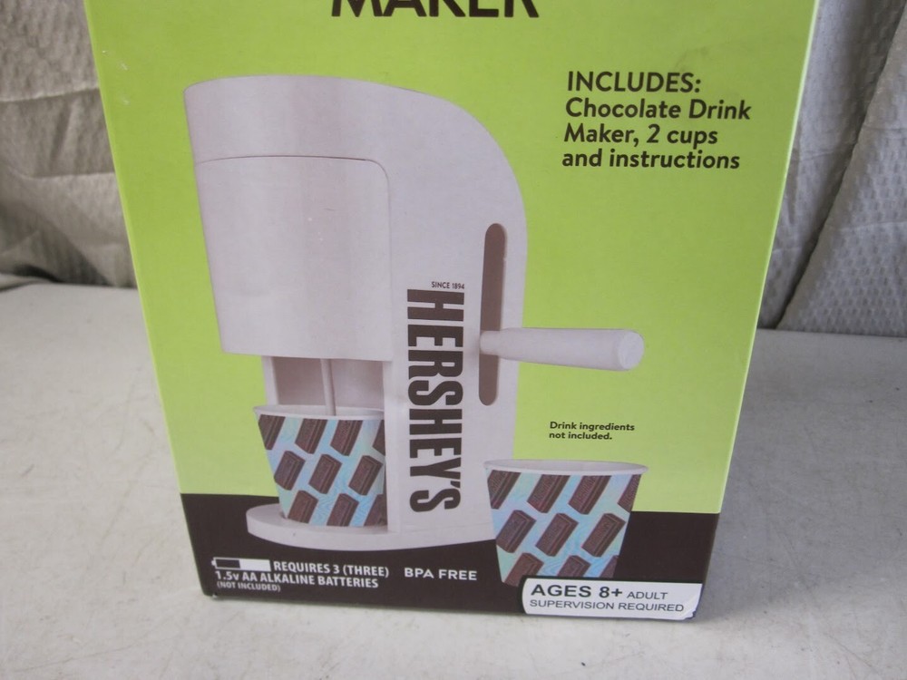 Hershey's Chocolate Drink Maker with 2 Cups - New Sealed