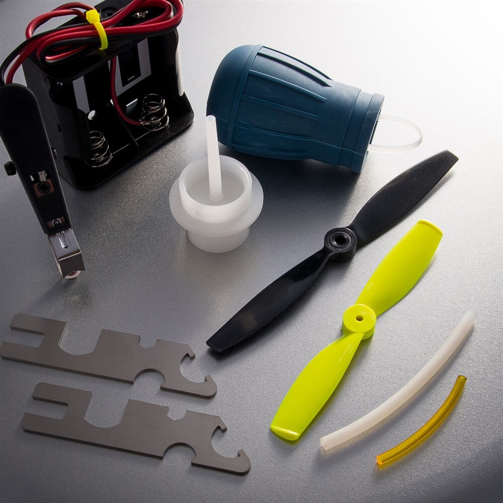 Cox .049 Model Engine Accessory Kit Battery Box Wrench Fuel Pump 049 - Basic