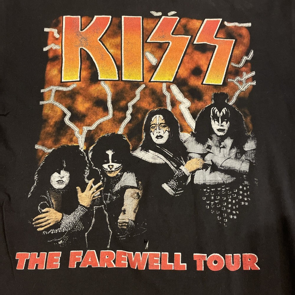 Vintage Kiss Farewell Tour T Shirt 2000 Large