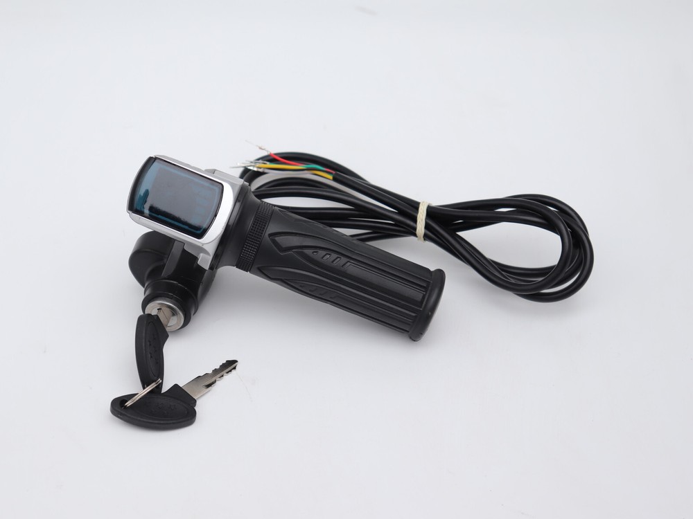36V electric scooter throttle handle with keylock power indicator light