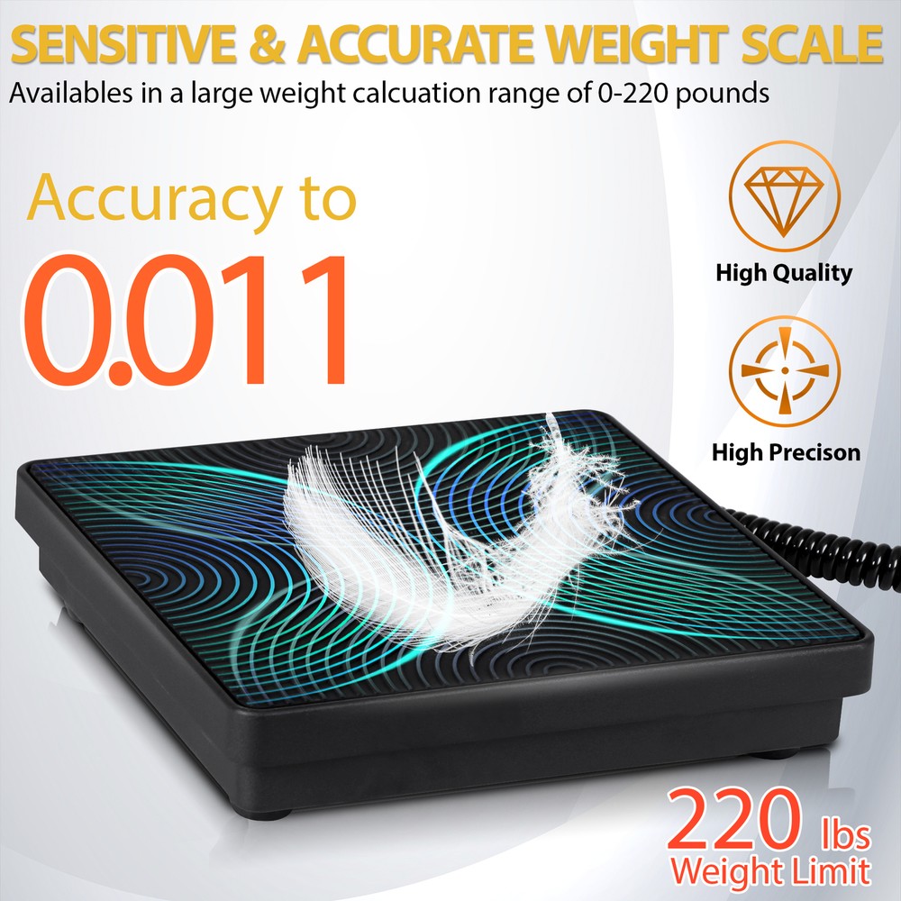 High Precision Electronic Digital Refrigerant Charging Weight Scale w/ Case HVAC