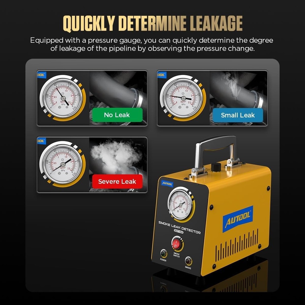 12V EVAP Leakage Locator with Built-in Compressor for Quick Diagnostic Solutions