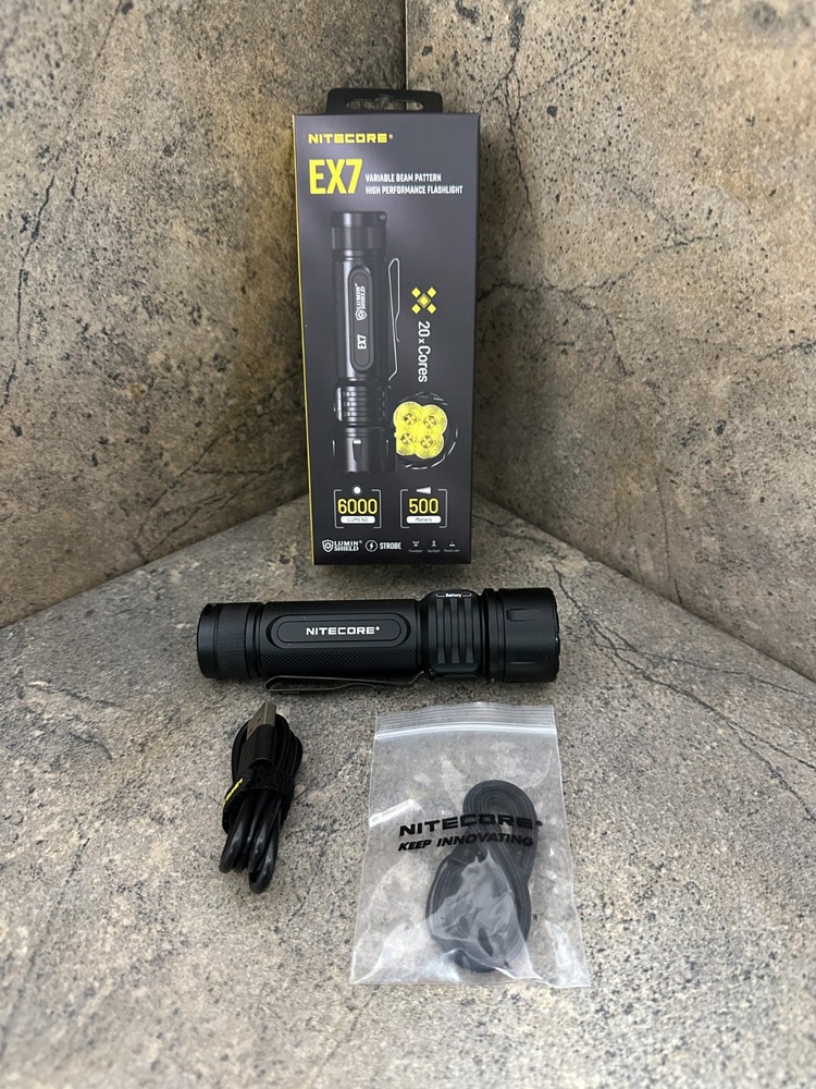 Nitecore EX7 Rechargeable High Performance Flashlight - USB-C 6000 Lumens