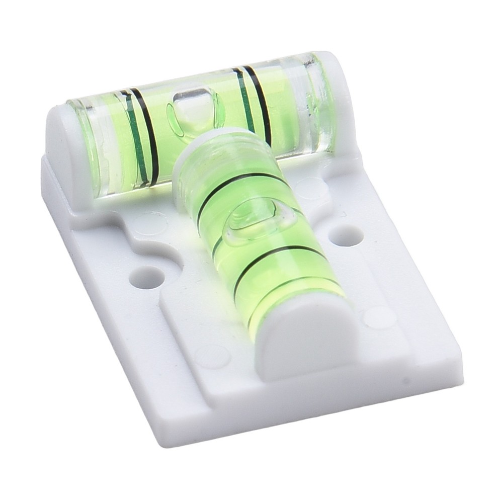 2pcs Horizontal Plastic T TypeLevel Scope Measuring Bubble Inclinometer
