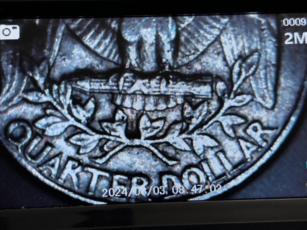 1991 D Quarter with machine damage?? Minting damage??? "Very Unusual"
