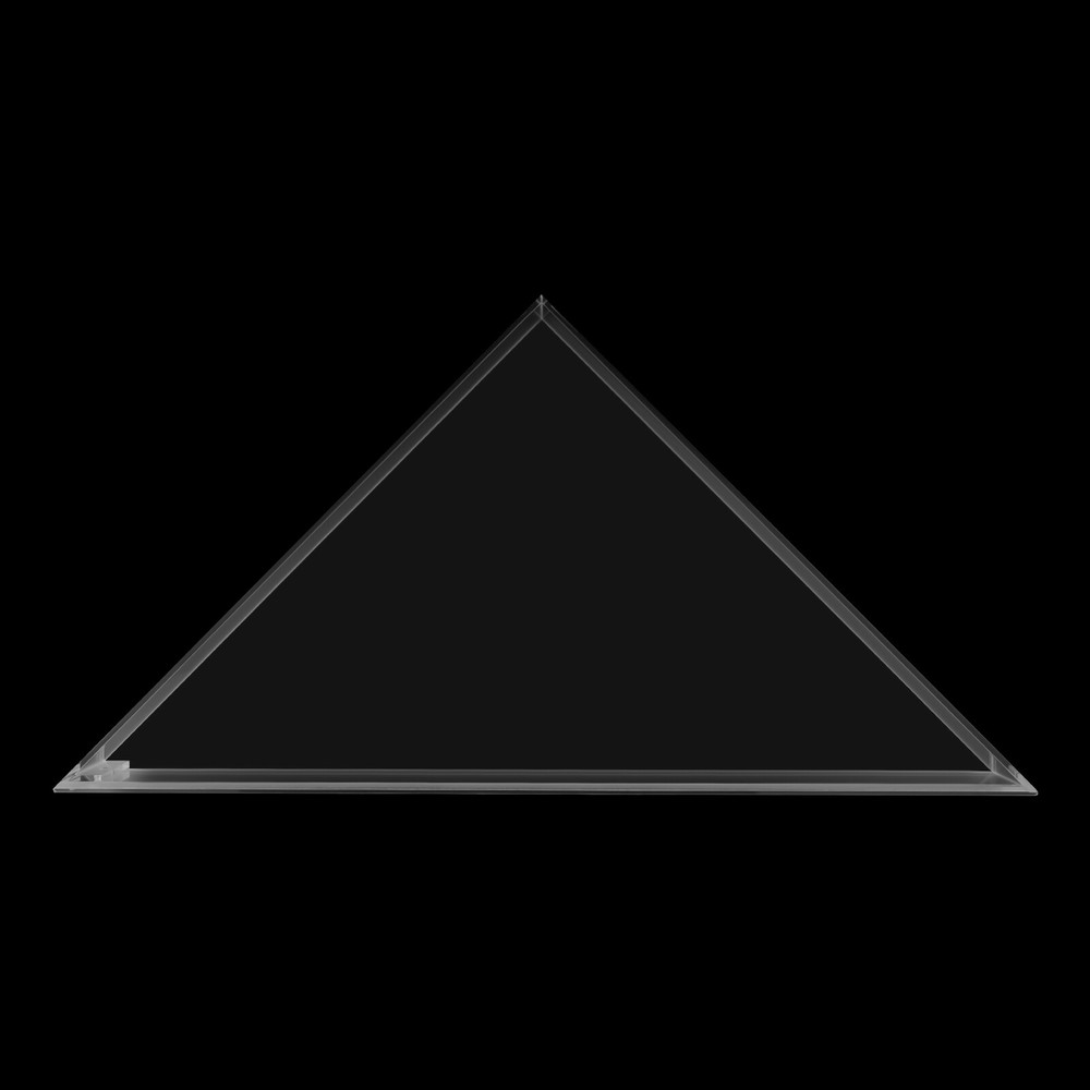 Flag Display Case Clear Acrylic Flag Box Triangle Holder for Table Wall Mounted