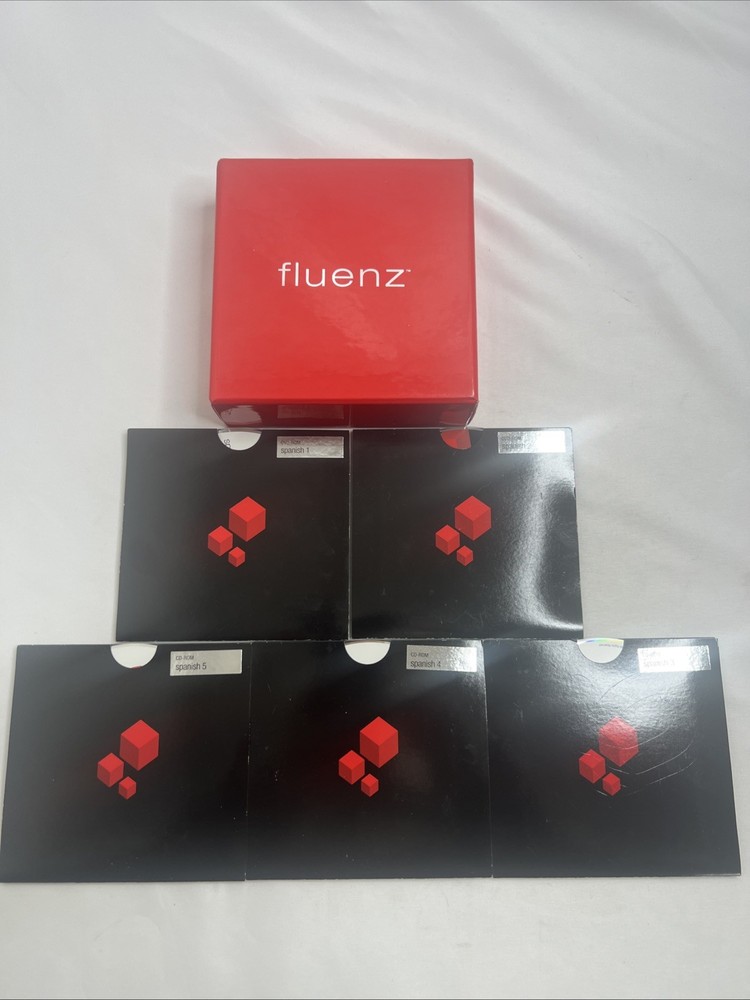 Fluenz Learn Spanish Español Language Complete 10 Disc PC/laptop + Audio CD Set