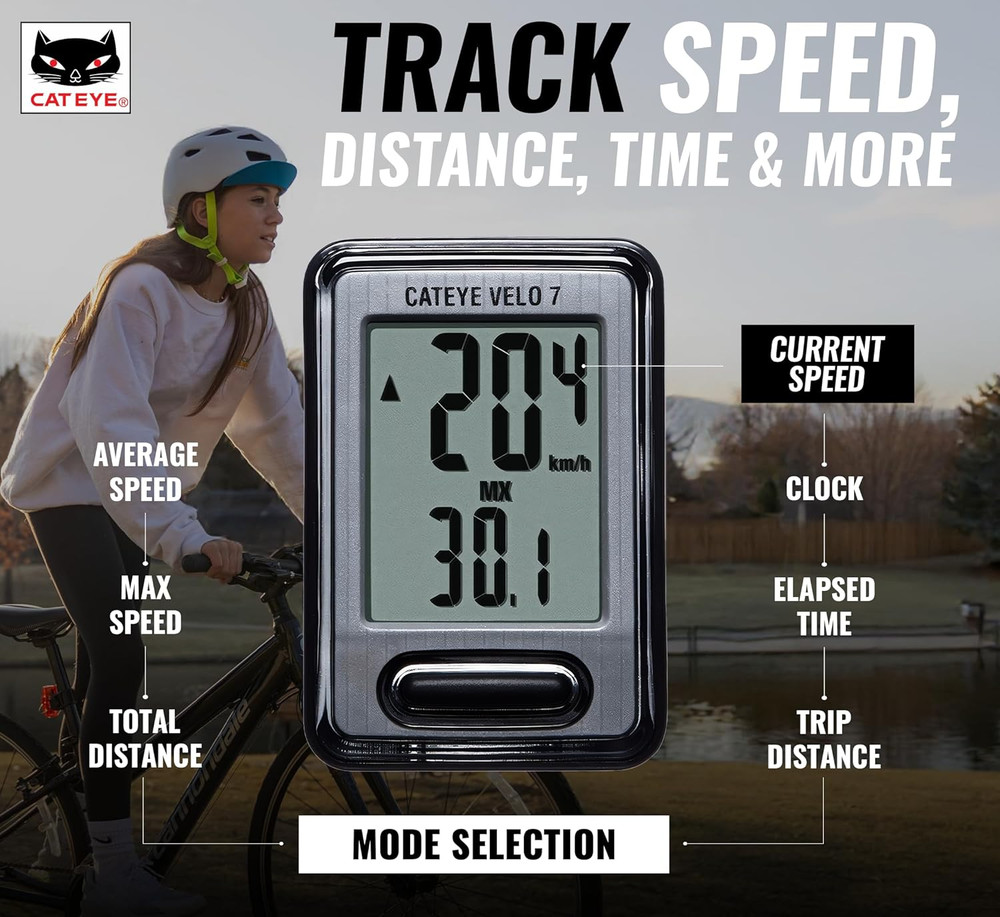 Wired Bike Computer – Entry-Level Speedometer and Odometer, Perfect for Beginner