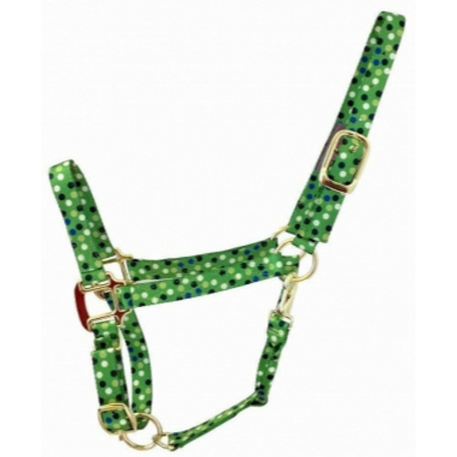 DuMor Adjustable Nylon Halter With Solid Brass Hardware