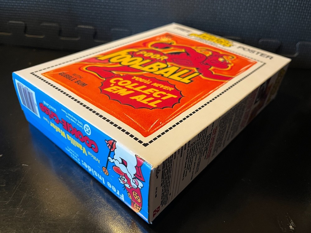 1982 Cookie Crisp (Foolball on back) - Empty custom design display box