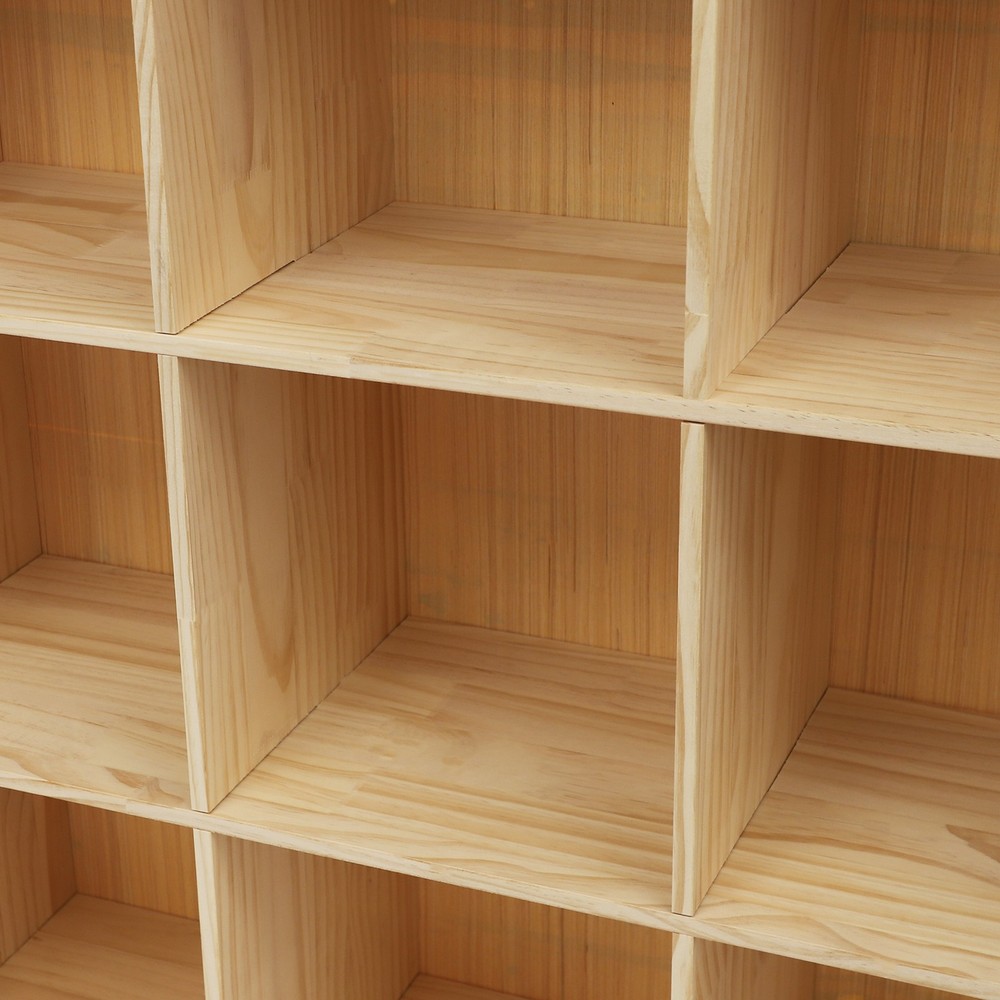 3 Tiers Storage Cabinet Rectangular 12-Cube Storage Shelf Bookcase 120cm