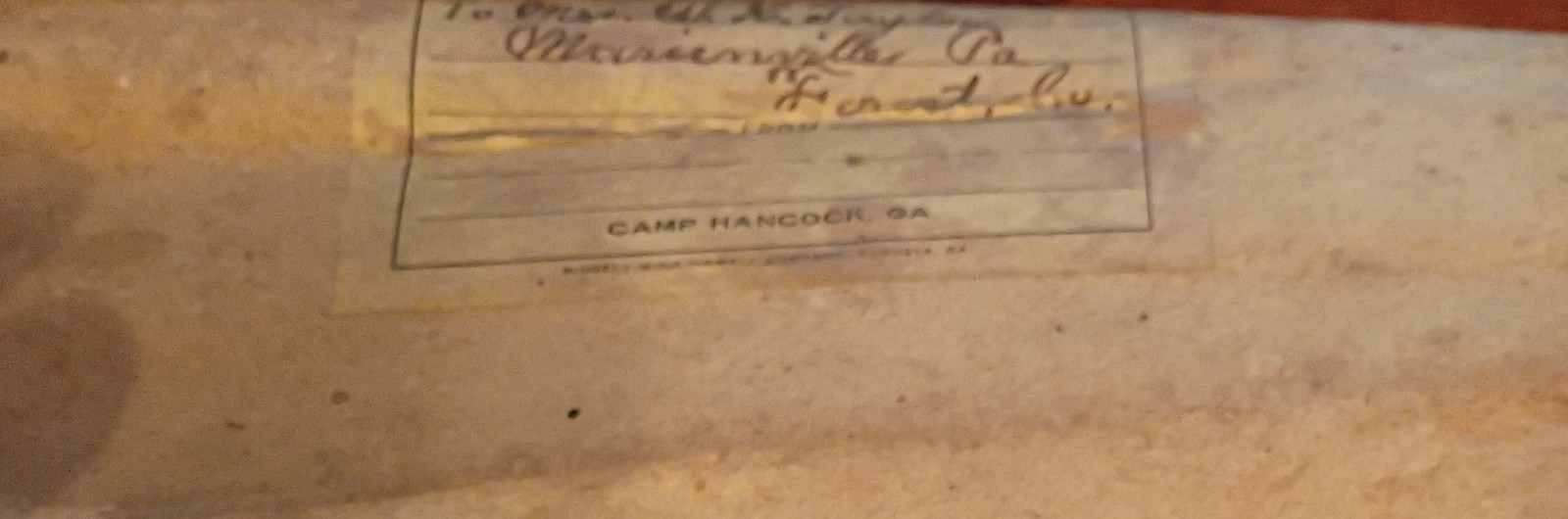 1917 US Army National Guard Honorable Discharge Certificate Marienville PA