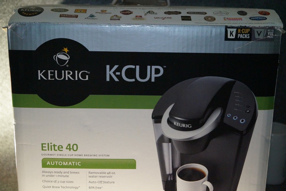 Keurig B40 Elite Single-Serve Coffee Maker, Black PREOWNED