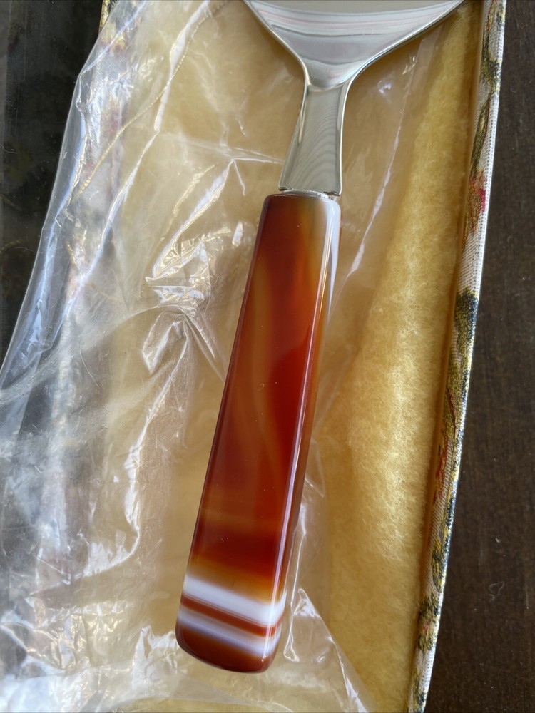 Cake Server Pie Server With Red Agate Handle New