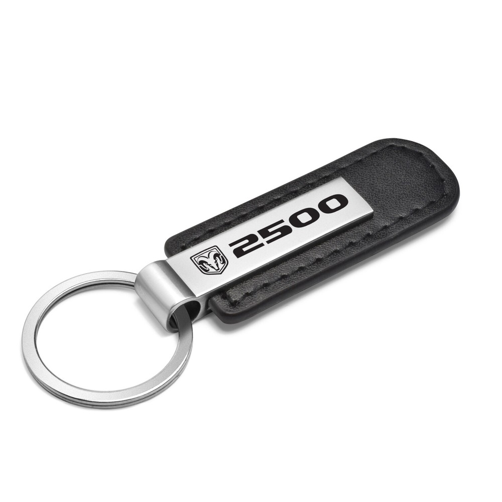 RAM 2500 Black Leather Strap Key Chain Key-Ring
