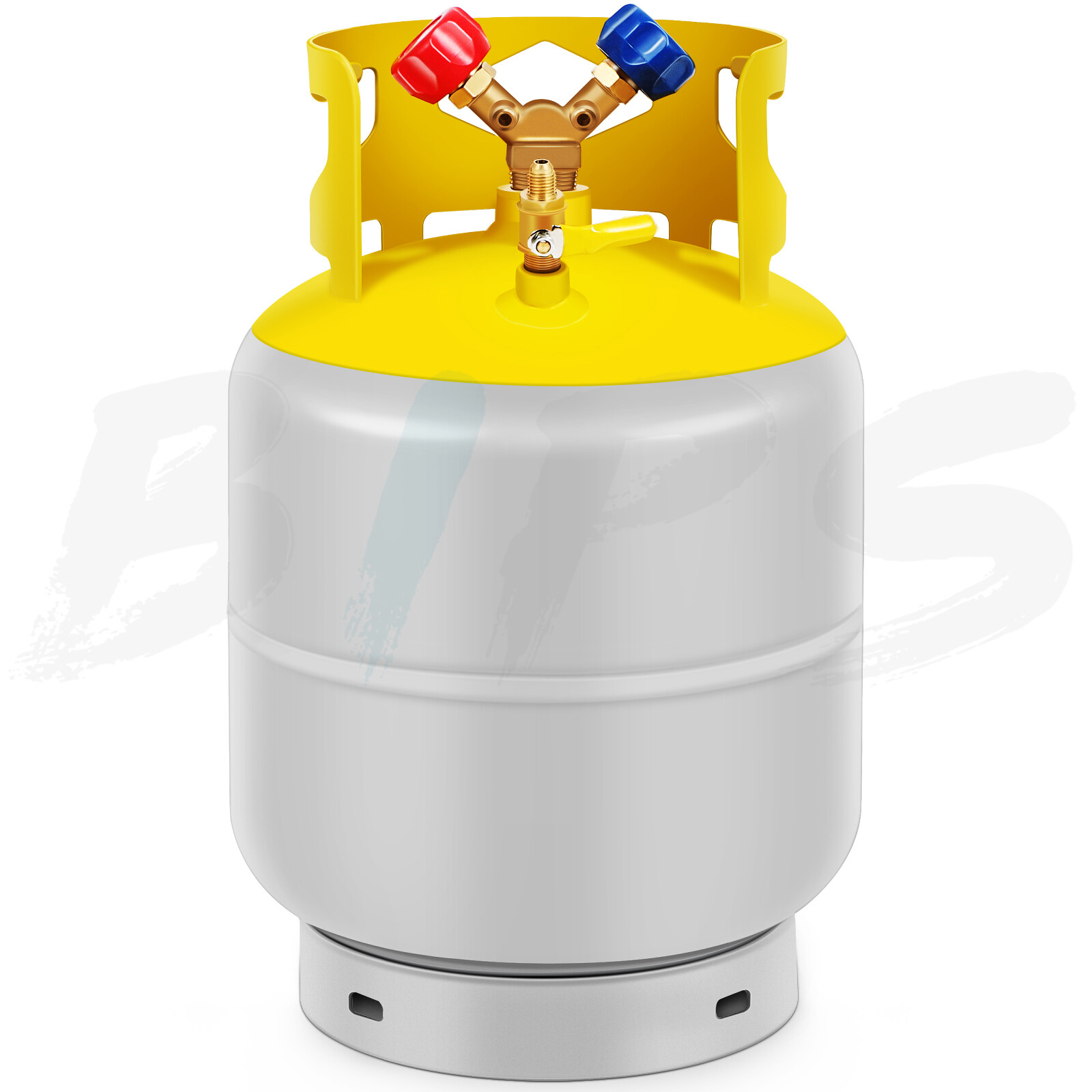 Recovery Tank 30lb for R134, R410, R12, R22 400 PSI 1/4 SAE Y-Shaped Valve