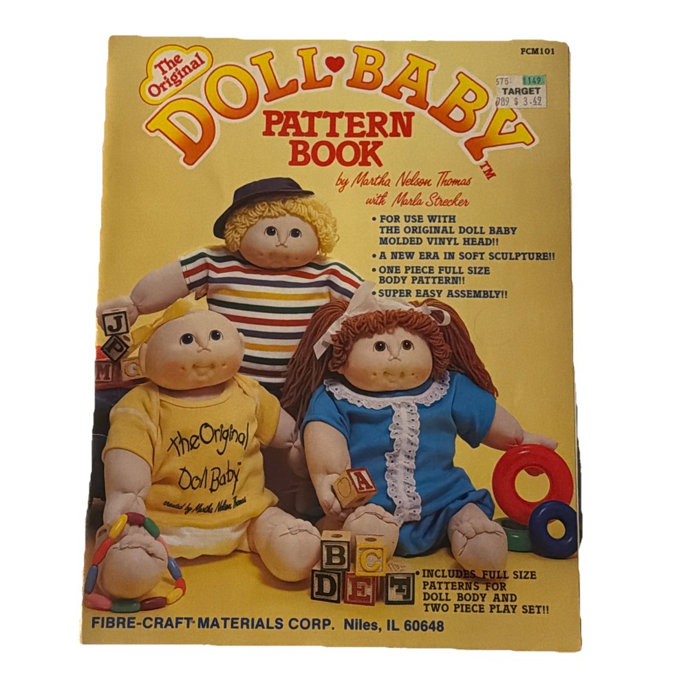 Doll Baby Pattern Book and Cabbage Patch Kids Designer Clothes Pattern Lot
