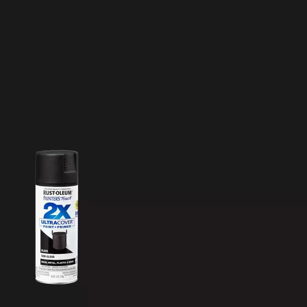 12 Oz. Semi-Gloss Black General Purpose Spray Paint (6-Pack)