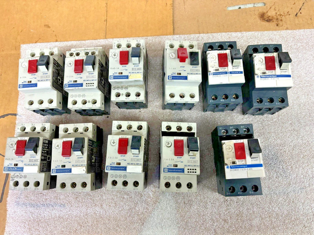 SCHNEIDER/ TELEMECANIQUE ASSORTED MANUAL MOTOR STARTERS