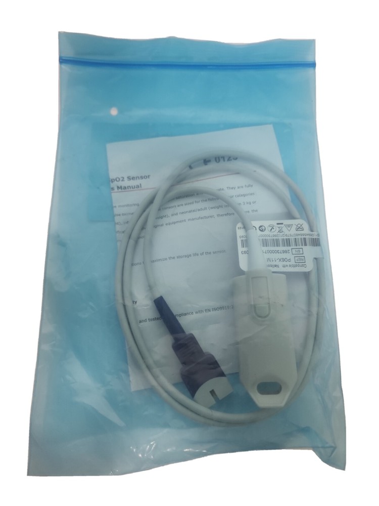 REPLACEMENT SENSOR FOR SAGE P06X-11M SHORT SPO2 SENSOR