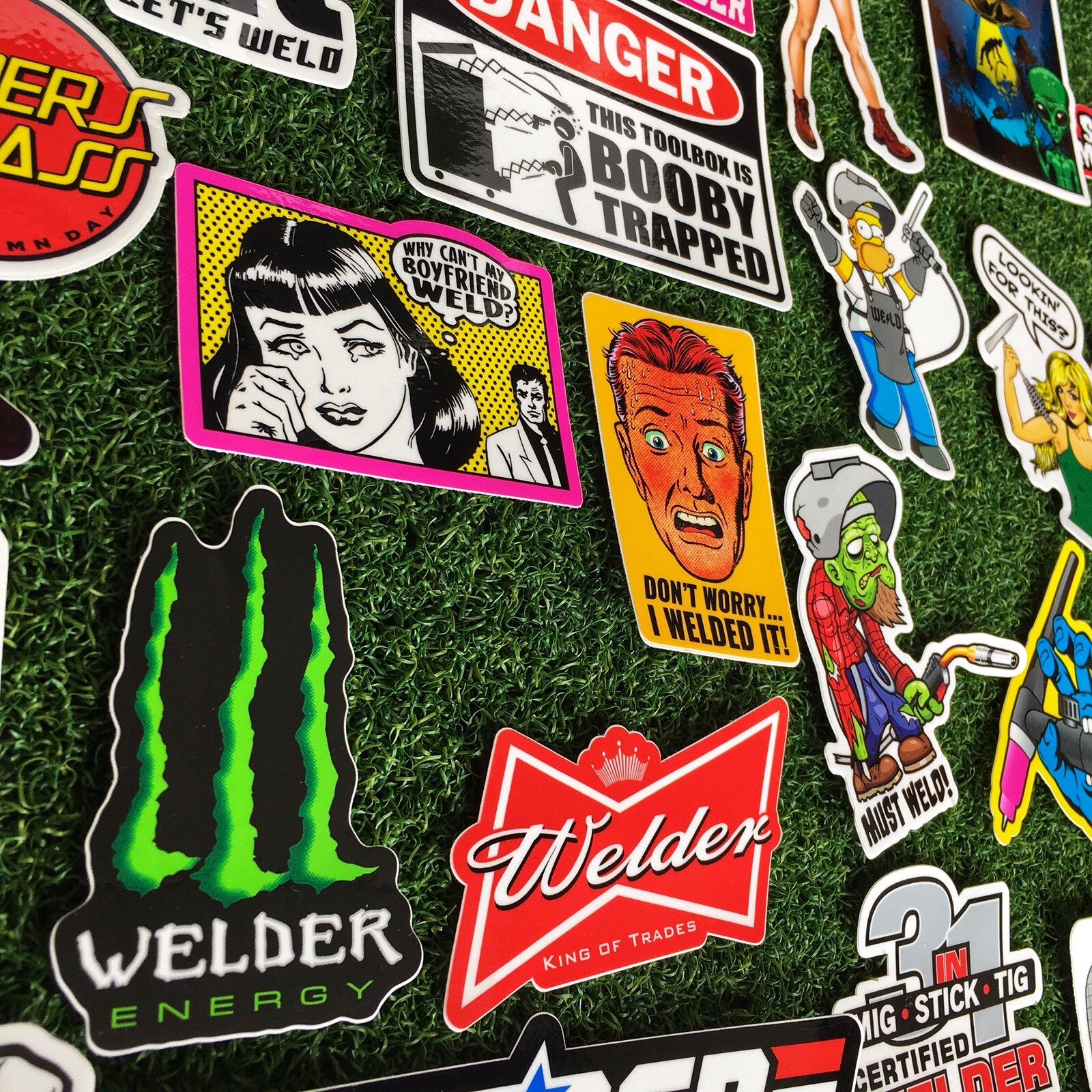 SUPER WELDER PACK 40+ Hard Hat Stickers HardHat Sticker & Decals, Welding Hood