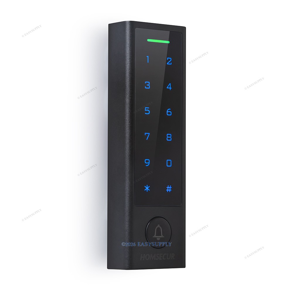 HOMSECUR Access Control System Set With Remote Controller Keyfob Strike Lock