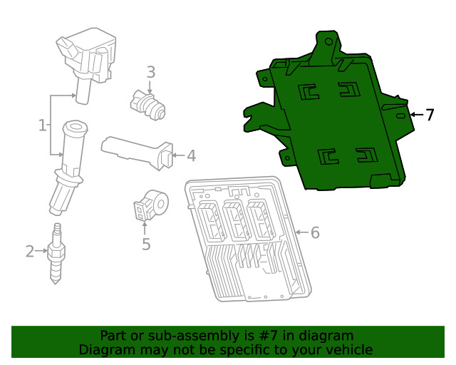 Genuine GM Engine Control Module Bracket 84073137